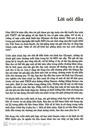 Một số chủ đề Hình học phẳng - Dành cho học sinh chuyên toán - Tác giả Nguyễn Văn Linh