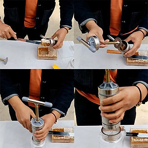 Máy Làm Bún Tươi, Mì, Bánh Canh Tại Nhà 5 Đầu Inox Tiện Dụng Tặng kèm dụng cụ đánh trứng