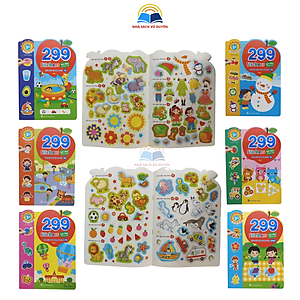 Sách - Bóc Dán Phát Triển Trí Tuệ Cảm Xúc CQ, IQ, EQ 299+ Stickers (6 Cuốn)