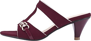 Dép Nữ Cao Gót Huy Hoàng HT7046 - Đỏ