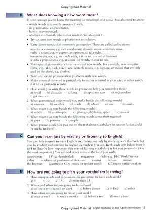 English Vocabulary In Use Upper-Intermediate Book With Answers