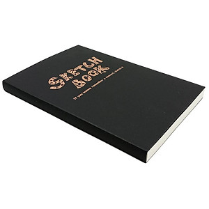 Sổ Vẽ Khâu Gáy A5 80 Tờ Sketch Book - ZEN art 8719 - Màu Đen