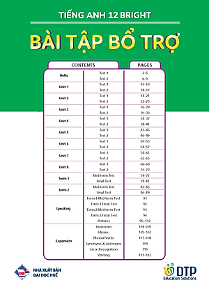 Bài tập Bổ trợ Tiếng Anh 12 Bright