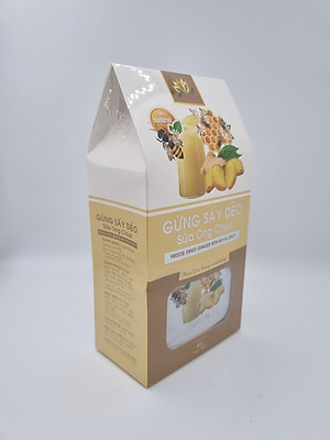 (COMBO 2 HỘP) GỪNG SẤY DẺO SỮA ONG CHÚA HỘP 90G - HƯƠNG SEN VIỆT