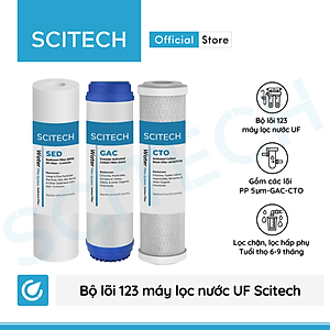 Bộ lọc nước uống công nghệ UF 6 cấp lọc by Scitech (Không dùng điện, không nước thải, tích hợp công nghệ tạo nước ion kiềm) - Hàng chính hãng