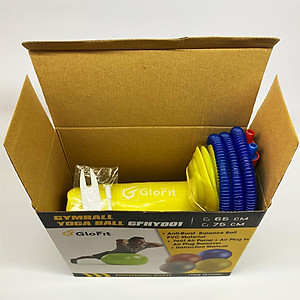 Bóng Tập Yoga - Bóng Tập Thể Hình Glofit GFY001 - Vàng (Yellow Yoga Ball)