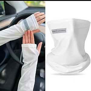 BỘ Găng Tay Bao Tay Ống Chống Nắng Cao Cấp Unisex MÀU XÁM