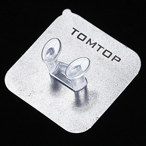TOMTOP 2 cái Móc kết dính chắc chắn trong suốt bằng nhựa Superglue đỡ phích cắm không thấm nước