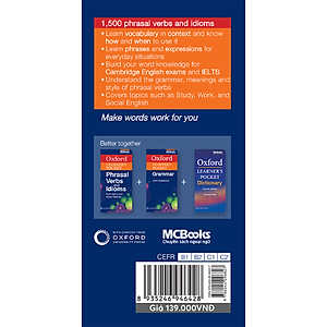 Sách Oxford Learner’s Pocket Phrasal Verbs And Idioms