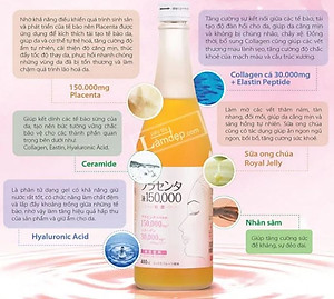 Nước Uống Đẹp Da Fracora Placenta Drink 150000mg Collagen 30000mg _Nhật Bản