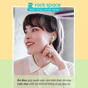 Tai nghe có dây nhét tai Rockspace ES07 chuẩn cắm 3.5 có mic chơi game nghe nhạc - Hàng chính hãng bảo hành 1 năm