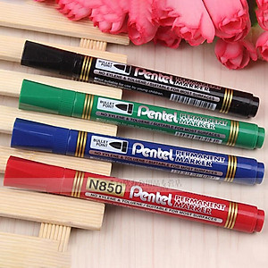 Bút dạ dầu Pentel N850 mực nhanh khô không nhoè khi thấm nước viết được trên nhiều chất liệu