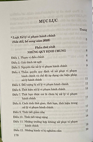 Luật Xử Lý Vi Phạm Hành Chính ( Sửa Đổi, Bổ Sung Năm 2025 )
