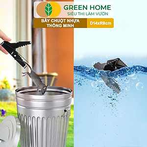 Bẫy Chuột Thông Minh Greenhome, D14xr9cm, Lò Xo Độ Nhạy Cao, Lực Gấp Mạnh, Dễ Dùng, Hiệu Quả Cao, Tái Sử Dụng Nhiều Lần