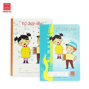 Vở chép nhạc School Hồng Hà 0503 (10 quyển) - Giao màu ngẫu nhiên