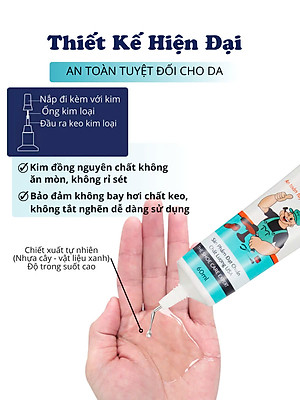 Keo Dán Giày Nhiệt Trong Suốt Siêu Dính Dùng Không Tổn Thương Da