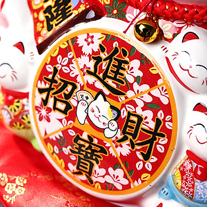 Tượng Mèo Thần Tài Ngũ Phúc Lâm Môn Vẫy Tay Chiêu Tài Lộc Bằng Gốm Sứ - MẪU & MÀU GIAO NGẪU NHIÊN