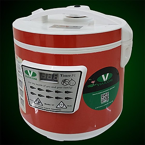 Máy làm tỏi đen VIAICOM V7 Đỏ - Công nghệ Nhật Bản - Hàng chính hãng