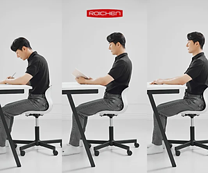 [Roichen - WOW] Ghế Roichen - WOW, ghế chỉnh Dáng ngồi đúng có chân xoay_Made in Korea