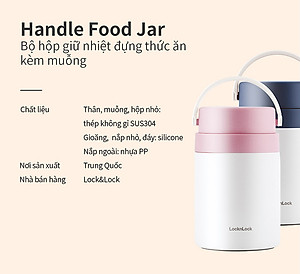 Hộp giữ nhiệt đựng đồ ăn có tay cầm Handle Food Jar LocknLock 700ml