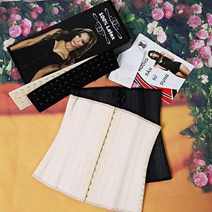 Đai nịt bụng (gen siết giảm eo) latex 25 xương thép nhập khẩu Italy dáng cao 27cm