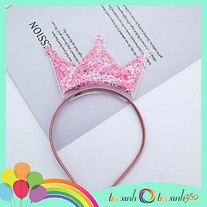 Băng đô cài tóc vương miện nhiều màu