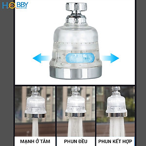 Bộ vòi xịt tăng áp lực nước cho vòi rửa chén dây Inox cứng Hobby Home Decor VSTA4 có lọc nước - uốn cong tùy ý - tặng kèm ren nối và 2 lọc nước