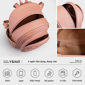 Balo Yuumy ( Thời trang nữ tiện lợi cỡ trung - Balo da Seasand YBA65 )