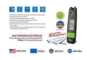 Bộ máy đo đường huyết Uright TD-4265 + Tặng kèm 25 que thử đường huyết và 25 kim chích máu