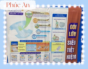 Tã Dán Người Già Siêu Thấm Caryn Size M 40 Miếng Vòng Hông 61 đến 106 Cm - Bỉm Dán Người Cao Tuổi Size M40 Caryn