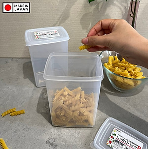 Hộp bảo quản thực phẩm Nakaya 1300ml, có nắp mềm giúp bảo quản thực phẩm sạch sẽ - nội địa Nhật Bản 