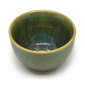 06 Cốc trà  không chân Đông Gia  - xanh  crystal 14