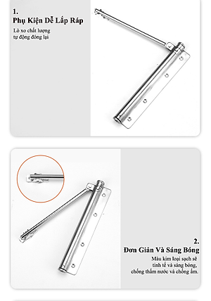 Bản Lề Đóng Cửa Tự Động Mẫu Mới KUNBE Phù Hợp Cửa Vừa Và Nhẹ Dễ Đóng Mở Không Gây Hư Hỏng Cửa