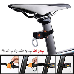 Đèn LED Hậu Gắn Phía Sau Xe Đạp Tròn Chống Nước Sạc USB Với 5 Chế Độ Cảnh Báo An Toàn Đạp Xe Ban Đêm Mai Lee - Hàng chính hãng
