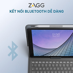 Ốp lưng kèm bàn phím ZAGG Messenger Folio 2 iPad 10.2/10.5" - 103007169 - Hàng chính hãng