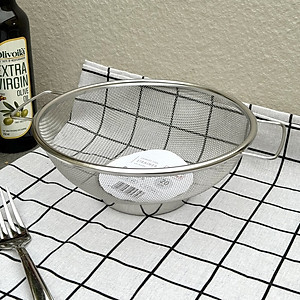 Rổ tròn Inox cao cấp Echo có tay cầm tiện dụng φ20cm - Nội địa Nhật 