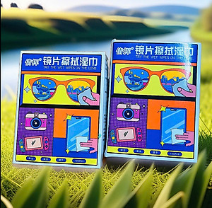 Combo 100 Khăn Lau Mắt Kính Nano- Miếng Giấy Lau Kính Chống Bám Hơi Nước, Lau Sạch Vân Tay Bụi Bẩn Công Nghệ Nhật Bản - Hàng Chính Hãng