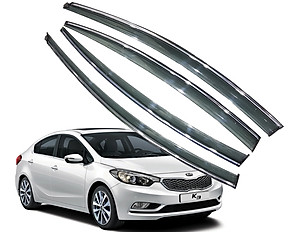 Bộ vè che mưa dành cho xe KIA K3 viền chỉ mạ Crom cao cấp
