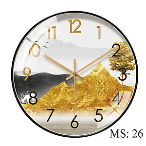 ĐỒNG HỒ TREO TƯỜNG TRANG TRÍ PHỦ PHA LÊ KT 35 CM(MS 20)