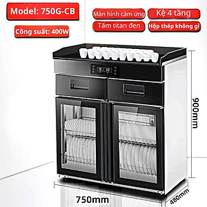 Máy Sấy Bát Đĩa Khử Khuẩn 350L, Tủ Sấy Chén Đĩa 2 Cánh Có Ngăn Kéo