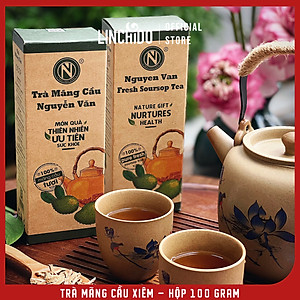 Trà Mãng Cầu Nguyễn Văn - 100% mãng cầu xiêm tươi sấy khô - Hộp 100 GRAM