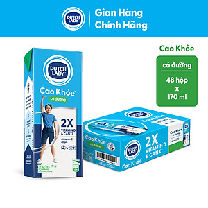 Thùng 48 Hộp Sữa Uống Dutch Lady Cô Gái Hà Lan Có Đường Cao Khỏe (48X170ml)