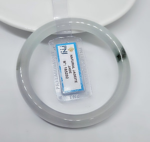 Vòng cẩm thạch size lớn 60mm, vân đá đẹp, đã kiểm định PNJ, ảnh thực tế - Đá Non Nước