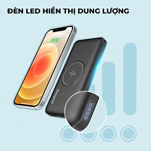 Sạc dự phòng Energizer QE10013PQ - Tích hợp sạc nhanh không dây - Hàng chính hãng