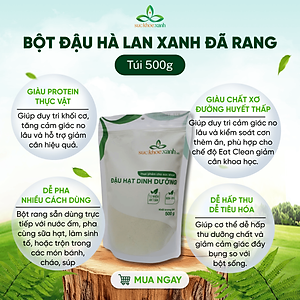 Bột đậu Hà lan xanh đã rang Canada 500g