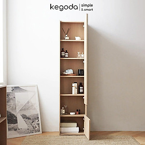 Tủ Trang Điểm Decor Có Gương Soi Toàn Thân Đứng Hack Dáng Đẹp, 2 Cánh Mở, Cao 165cm KEGODA KGD43