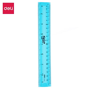 Thước Kẻ Nhựa Dẻo Ecopvc 20Cm Deli - Màu Ngẫu Nhiên - 2 Chiếc - E6208