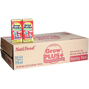 Thùng 48 Hộp x 180ml Sữa Bột Pha Sẵn GrowPLUS+ Đỏ 180ml Suy Dinh Dưỡng - Hàng Chính Hãng