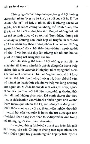 Sách Nỗi Lo Âu Về Địa Vị (Tái Bản 2020)