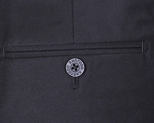 Quần tây nam không ply ống ôm đen Khatoco Q1M528S0-CNMA046-2411-0